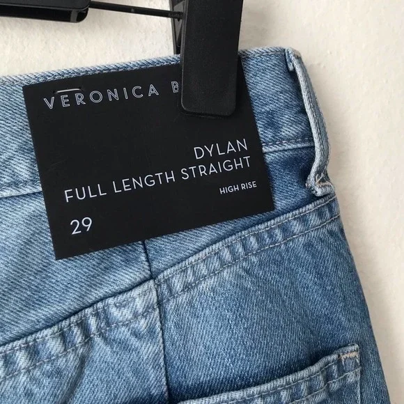 Veronica Beard Dylan Full Length Straight Jeans - Picture 6 of 8